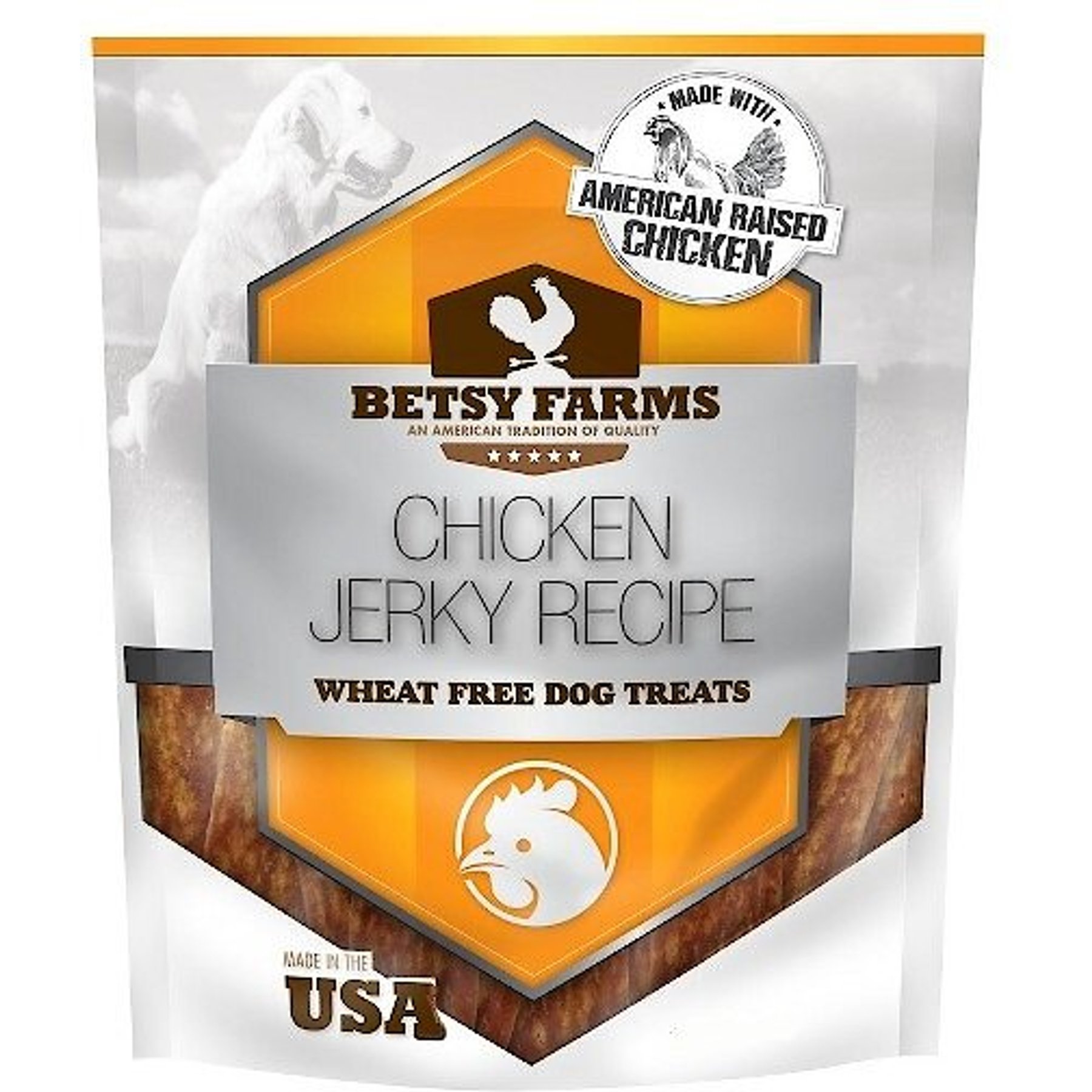 BETSY FARMS Natural Chicken Jerky Recipe Wheat Free Dog Treats, 12-oz ...