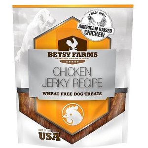 Betsy Farms Natural Chicken Jerky Recipe Wheat Free Dog Treats, 12-oz bag