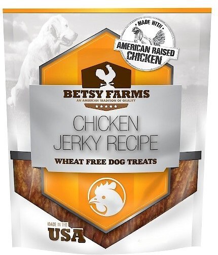 Betsy Farms Natural Chicken Jerky Recipe Wheat Free Dog Treats, 24-oz bag slide 1 of 5
