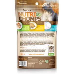 Nutri Chomps 6" Assorted Flavor Braid Dog Treats, 4 count