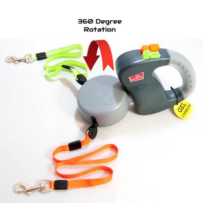 Show full view: Wigzi Dual Doggie Gel Retractable Dog Leash, Small/Medium: 10-ft long slide 7 of 9