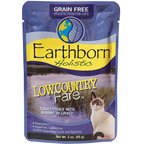Earthborn Holistic Lowcountry Fare Tuna Dinner with Shrimp in Gravy Grain-Free Cat Food Pouches, 3-oz pouch, case of 24