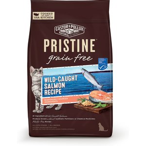 Castor & Pollux PRISTINE Grain-Free Wild-Caught Salmon Recipe Dry Cat Food, 10-lb bag