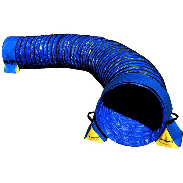 8 Pitch Blue Cool Runners Lightweight 470GSM PVC Round Dog Agility Tunnel 177 by 24-Inch 