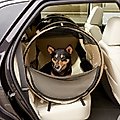 Cool Runners Pet Tube Soft Kennel Car Crate with Carrying Case
