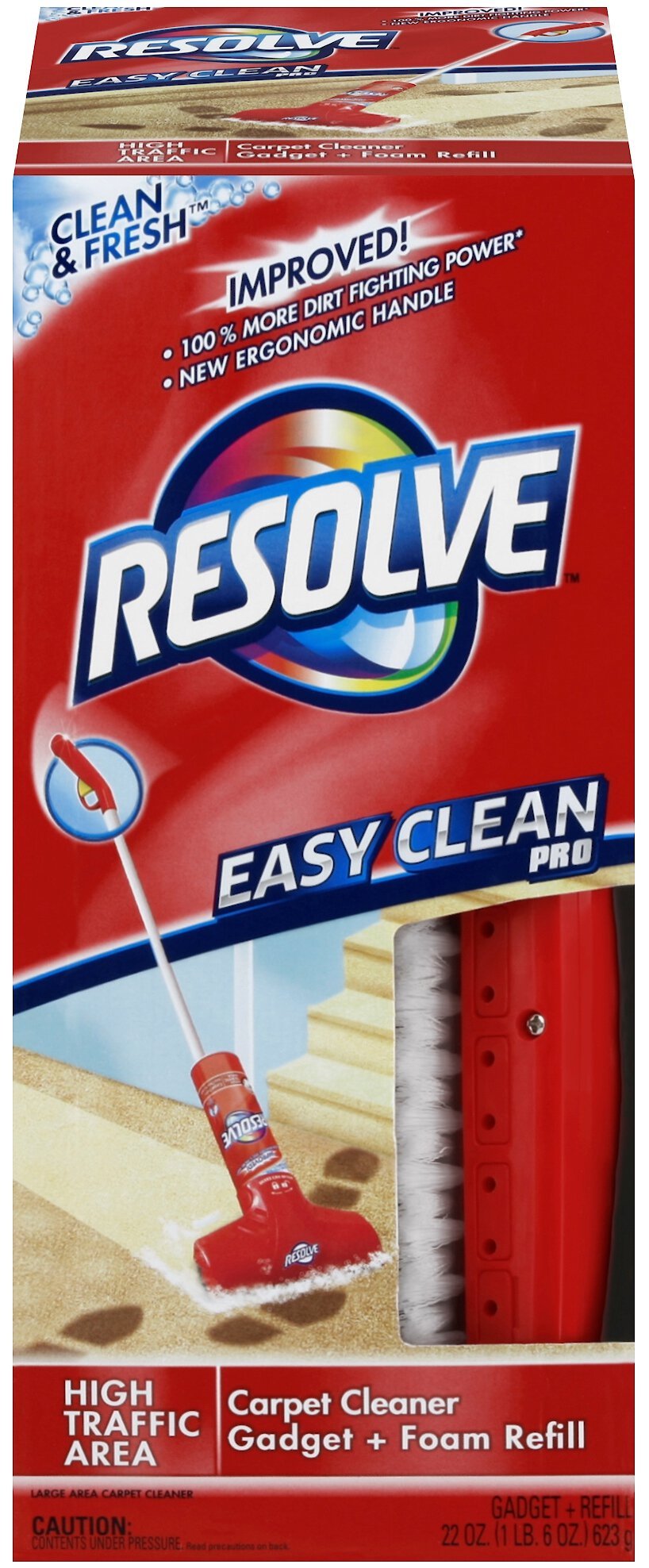 Resolve Carpet Cleaner, Large Area, High Traffic, Foam, Value Pack - 2 pack, 22 oz