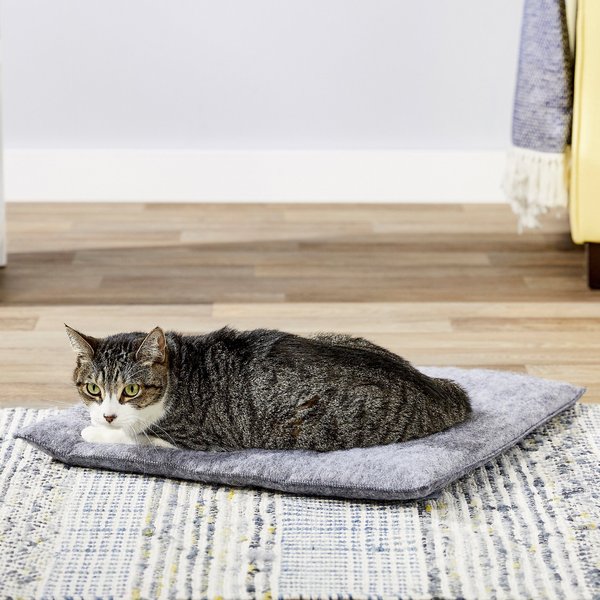 K.T. MANUFACTURING Purr Padd Cat Bed Mat, Charcoal, 2 count - Chewy.com