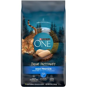 Purina ONE True Instinct Natural Grain-Free with Ocean Whitefish High Protein Dry Cat Food, 6.3-lb bag