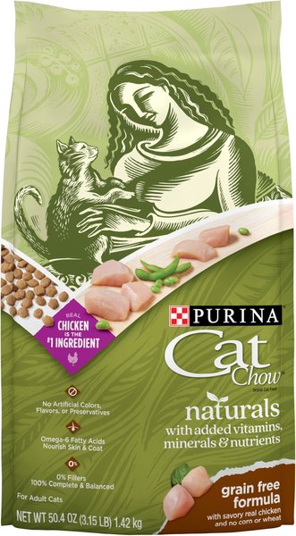 CAT CHOW Naturals Grain Free with Real Chicken Dry Cat Food 3.15