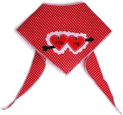 Tail Trends You & Me Cupid Hearts Dog Bandana, slide 1 of 1