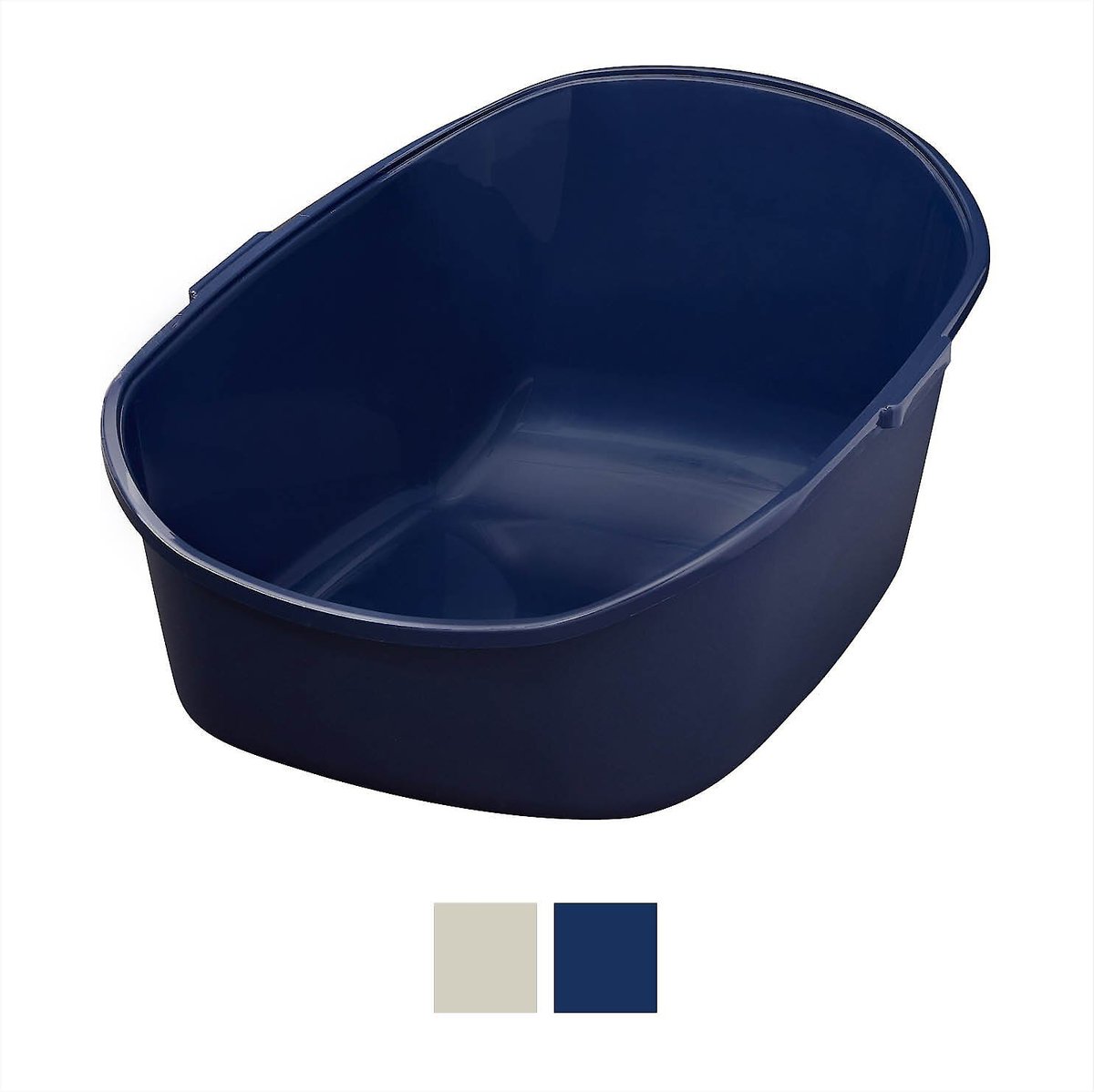 FRISCO High Back Cat Litter Box, Extra Large, Navy, 23in