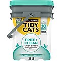 Tidy Cats Free & Clean Unscented Clumping Clay Cat Litter, 35-lb pail
