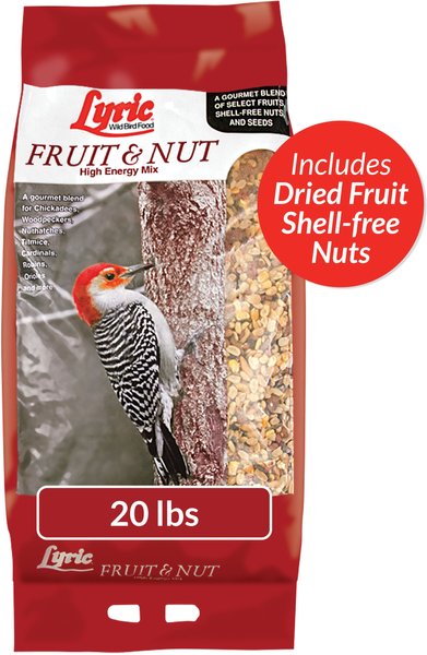 Lyric Fruit & Nut High Energy Mix Wild Bird Food, 20-lb bag slide 1 of 10
