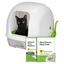 Purina Tidy Cats Hooded Litter Box System, Breeze Hooded System Starter Kit Litter Box, Litter Pellets & Pads