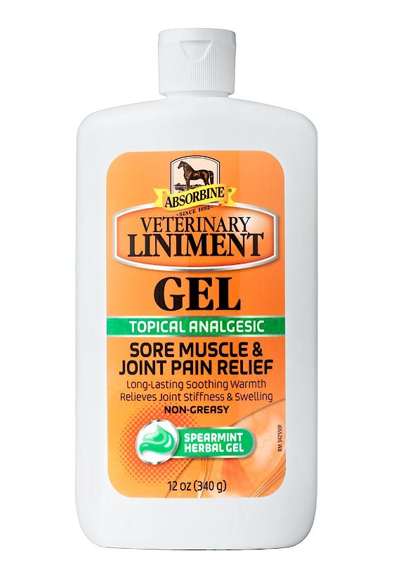 ABSORBINE Veterinary Sore Muscle & Joint Pain Relief Horse Liniment Gel Customer Questions