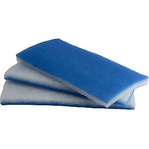 inTank Aquarium, Pond & Terrarium Double Bonded Poly Filter Floss Pads, 3 count