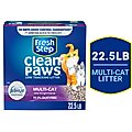 Fresh Step Clean Paws Multi-Cat Scented Clumping Cat Litter, 22.5-lb