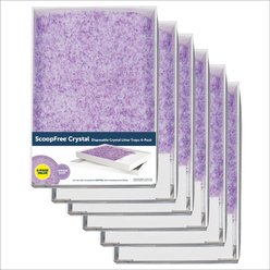 PetSafe ScoopFree Complete Disposable Crystal Litter Trays 6-Pack, Lavender slide 1 of 7
