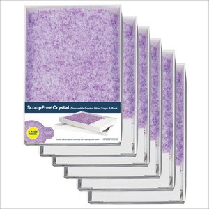 PetSafe ScoopFree Lavender Scented Non-Clumping Crystal Cat Litter, 6 Count