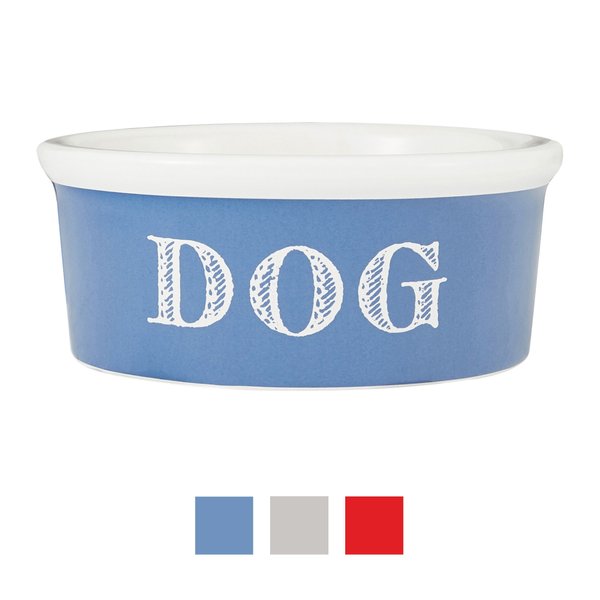 Harry Barker Cape Cod Ceramic Dog Bowl, Blue, 6-cup slide 1 of 3