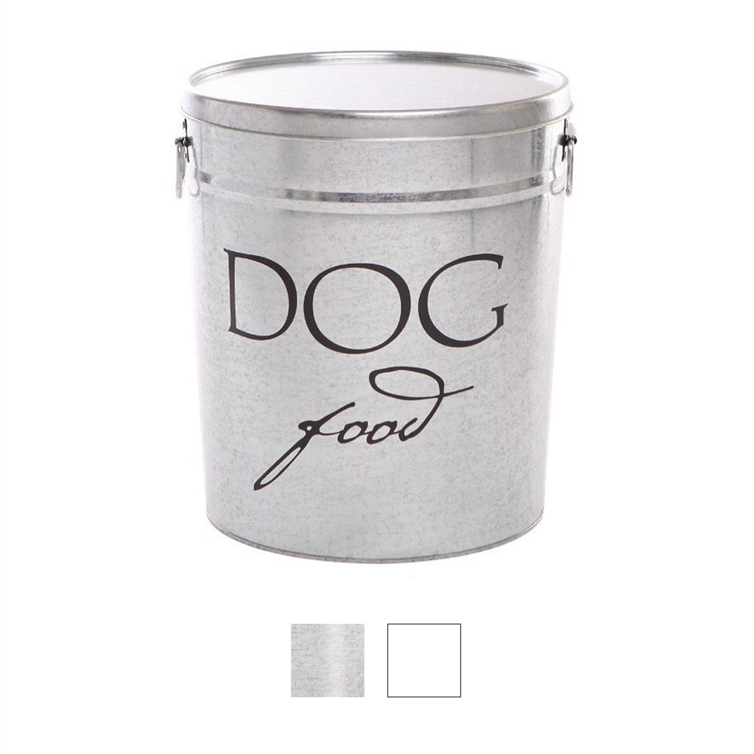 HARRY BARKER Classic Dog Food Storage Canister, Silver, Medium - Chewy.com