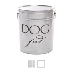 Harry Barker Classic Dog Food Storage Canister, Silver, Large