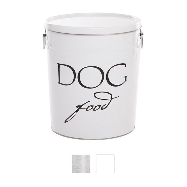 Discontinued HARRY BARKER Classic Dog Food Storage Canister, White