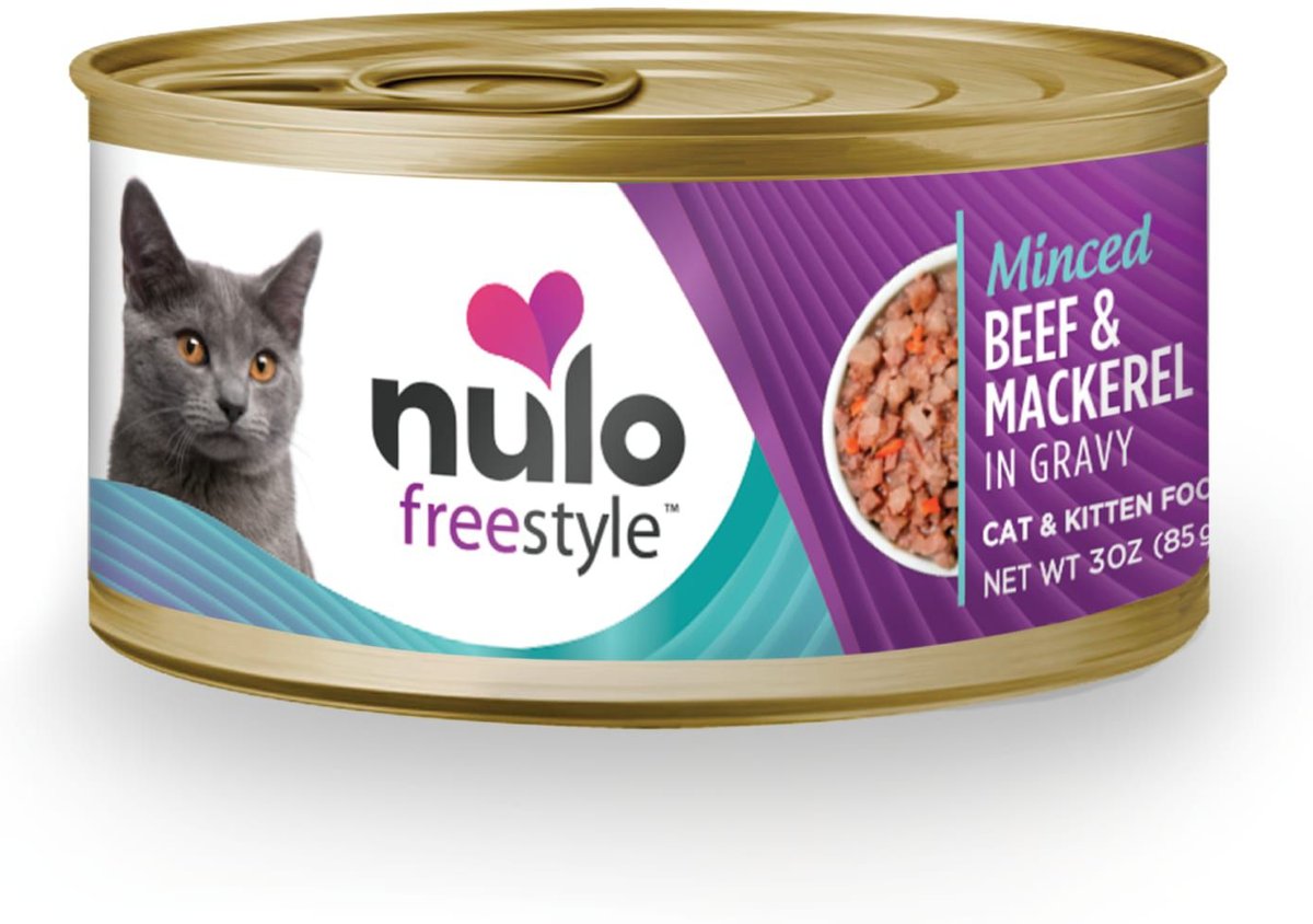 Nulo Minced Beef & Mackerel in Gravy Grain-Free Canned Cat Food