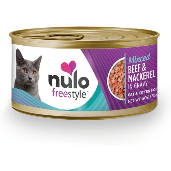 NULO Freestyle Minced Beef & Mackerel in Gravy GrainFree Canned Cat