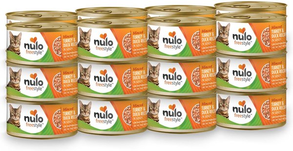 Nulo Freestyle Minced Turkey & Duck in Gravy Grain-Free Canned Cat & Kitten Food, 3-oz, case of 24 slide 1 of 8
