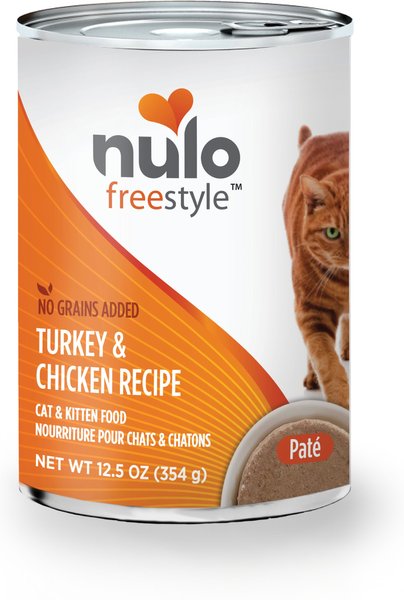 Nulo Freestyle Turkey & Chicken Recipe Grain-Free Canned Cat & Kitten Food, 12.5-oz, case of 12 slide 1 of 9