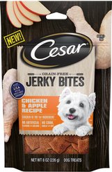 Cesar Jerky Bites Chicken & Apple Recipe Grain-Free Dog Treats, 8-oz bag