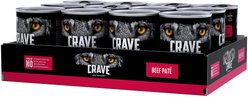 Crave Beef Pate Grain-Free Canned Dog Food, 12.5-oz, case of 12 slide 2 of 9