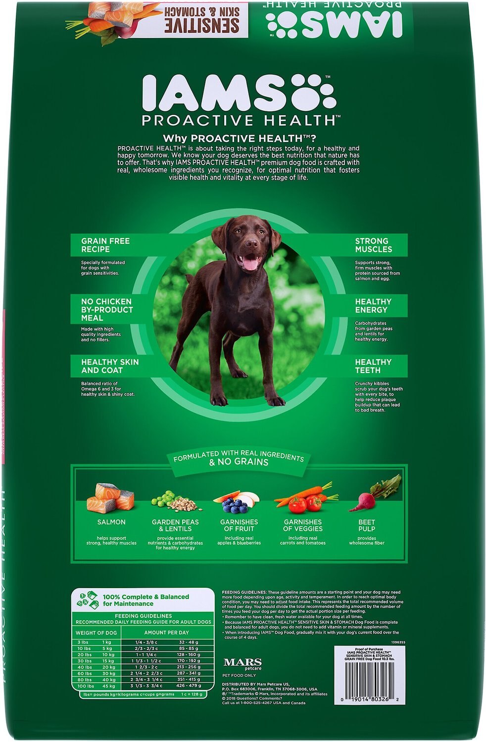 iams proactive health sensitive skin and stomach dog food