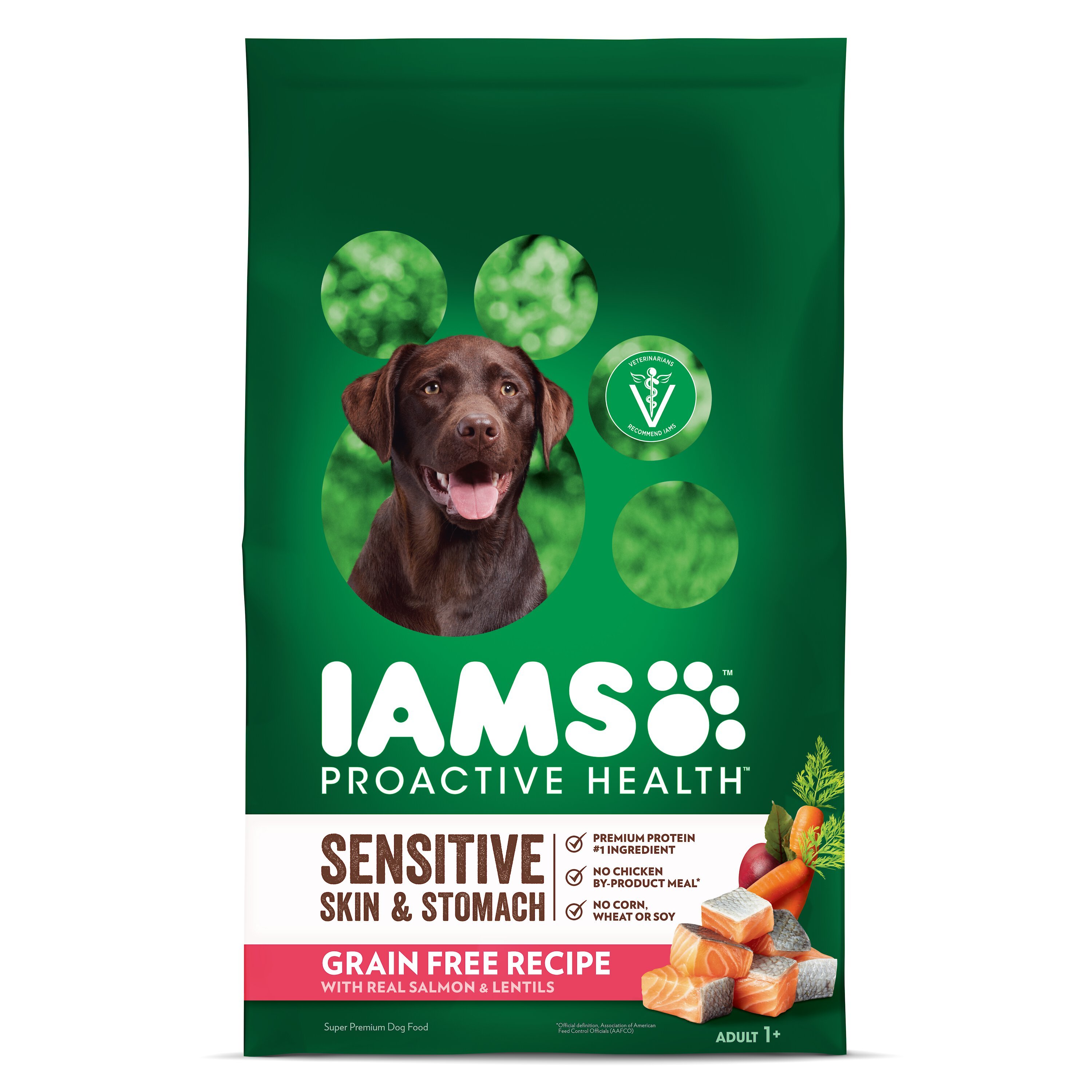 IAMS ProActive Health Sensitive Skin Stomach with Real Salmon