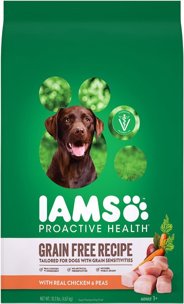 Iams ProActive Health Sensitive Skin Stomach with Real Chicken Peas Grain Free Dry Dog Food