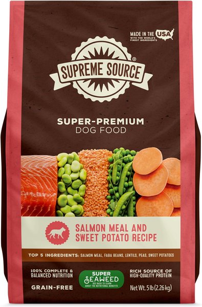 Supreme Source Grain-Free Salmon Meal & Sweet Potato Recipe Dry Dog Food, 5-lb bag slide 1 of 11