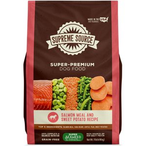 Supreme Source Grain-Free Salmon Meal & Sweet Potato Recipe Dry Dog Food, 11-lb bag