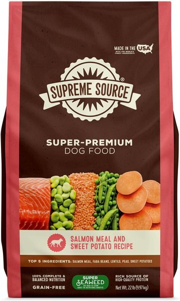Supreme Source Grain-Free Salmon Meal & Sweet Potato Recipe Dry Dog Food, 22-lb bag slide 1 of 11