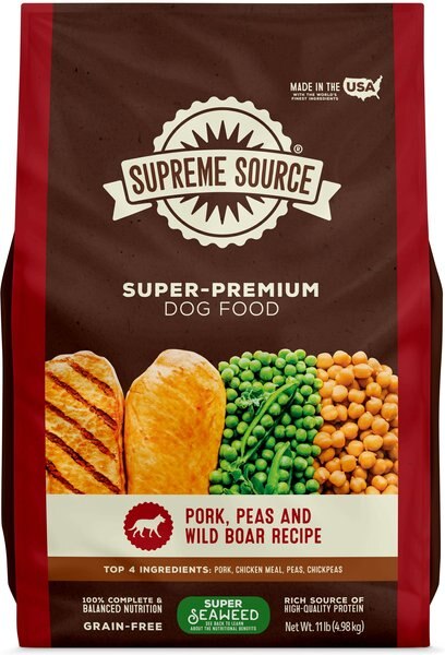 Supreme Source Grain-Free Pork, Peas & Wild Boar Recipe Dry Dog Food, 11-lb bag slide 1 of 11