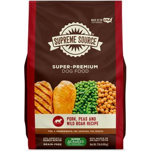 Supreme Source Grain-Free Pork, Peas & Wild Boar Recipe Dry Dog Food, 11-lb bag