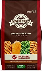 Supreme Source Grain-Free Pork, Peas & Wild Boar Recipe Dry Dog Food, 22-lb bag