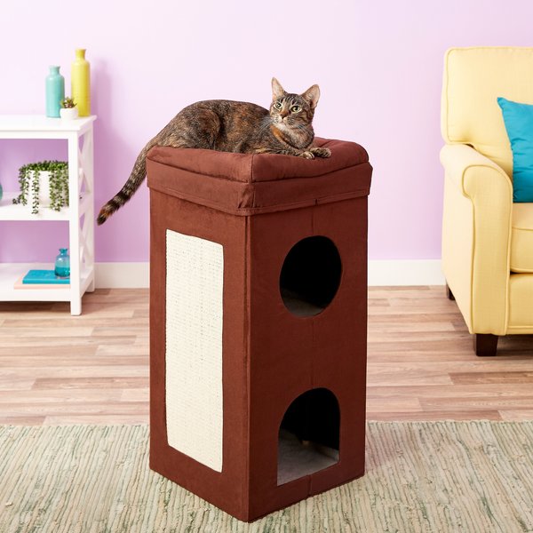Frisco Double Cube Stackable & Collapsible Cat Condo