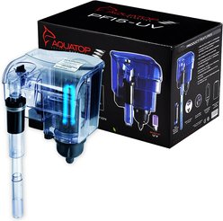 Aquatop Hang-On Back Aquarium UV Sterilizer Power Filter, 15-gal