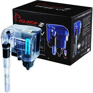 Aquatop Hang-On Back Aquarium UV Sterilizer Power Filter, 25-gal