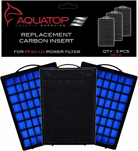 Aquatop PF40-UV Hang-On Back Aquarium UV Sterilizer Power Filter