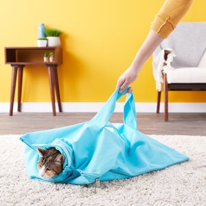 Cat-in-the-bag E-Z-Zip Cat Carrier Bag, Light Blue, X-Large