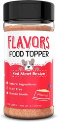 FLAVORS Red Meat Recipe Grain-Free Dog Food Topper & Treat Mix, 3.1-oz bottle slide 1 of 5