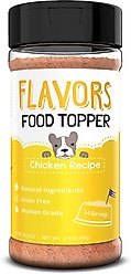 FLAVORS Chicken Recipe Grain-Free Dog Food Topper & Treat Mix, 3.1-oz bottle slide 1 of 5