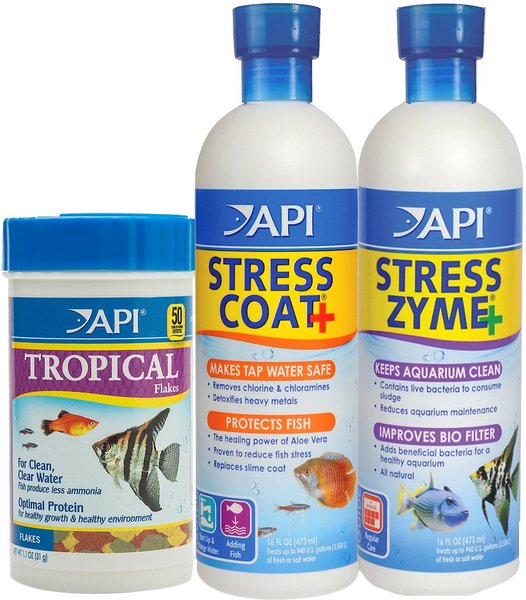 API Aquarium Water Conditioner & Tropical Fish Food Kit slide 1 of 6